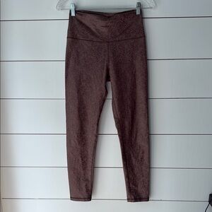 Aerie Brown Leggings with Tapered Design Sz M